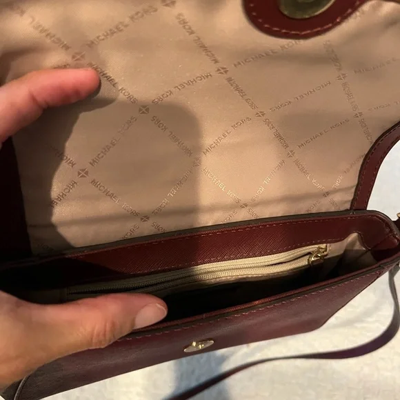 Michael Kors Burgundy Crossbody Bag - Picture 2 of 2